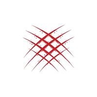 Isolated Red Bloody Claw with Drips vector