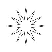 Christmas Starburst Outline vector