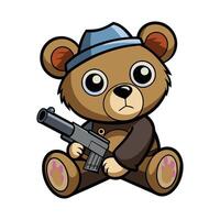Amusing Raccoon Illustrations for Kids vector