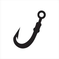 Engaging Fishing Hook Silhouette Graphics vector