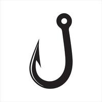Minimalist Fishing Hook Graphics vector
