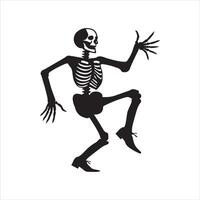 Amusing Dancing Skeletons for Party Invitations vector