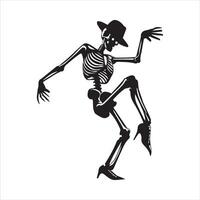 Quirky Skeleton Dance Illustrations for Events vector