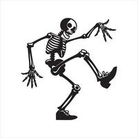 Spooky and Silly Skeleton Dance Graphics vector