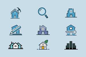 illustration icon for real estate vector