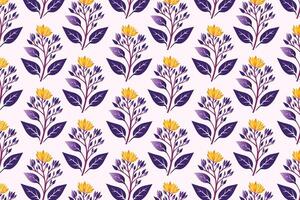 seamless floral pattern featuring a rich variety of colorful abstract botanical flowers paired with lush green leaves, perfect for fashion textiles, digital printing, and creative design applications vector
