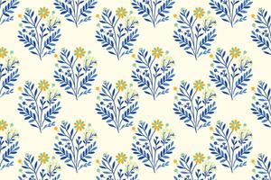 multicolor seamless floral pattern with abstract botanical flowers and lush green leaves perfect for fashion fabrics digital printing and unique design applications vector