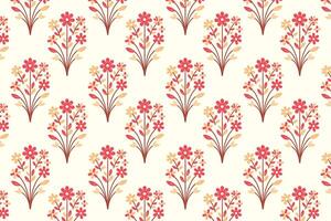 seamless floral pattern featuring an array of colorful abstract botanical flowers and vibrant leaves perfect for textile design fashion fabric and digital print applications vector
