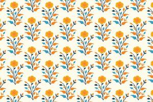 seamless floral pattern with a vibrant collection of abstract botanical flowers and rich green leaves perfect for high-quality fashion textiles digital prints and innovative design solutions vector
