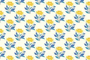 vibrant seamless floral pattern with diverse abstract botanical flowers and rich green leaves in a colorful design ideal for fashion fabrics digital printing and contemporary textile projects vector