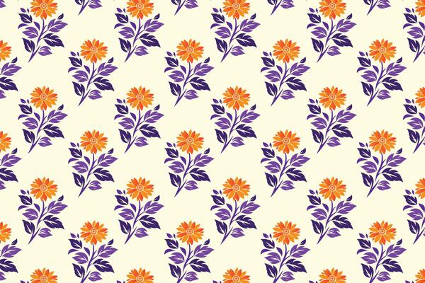 colorful seamless floral pattern featuring a rich array of abstract botanical flowers and vibrant green leaves ideal for fashion textiles digital printing and contemporary design projects
