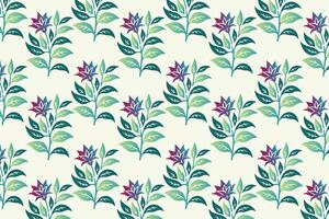 vibrant seamless floral pattern with abstract botanical flowers in bright colors and lush green leaves ideal for fashion textiles digital printing and modern design applications vector