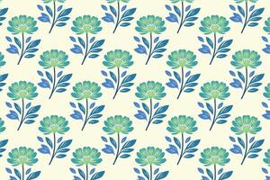 seamless pattern of colorful abstract botanical flowers and leaves ideal for fashion fabric and digital print design vector