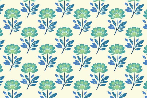 seamless pattern of colorful abstract botanical flowers and leaves ideal for fashion fabric and digital print design