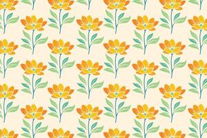 Multicolor Seamless Floral Pattern Featuring Abstract Botanical Flowers and Vibrant Leaves Ideal for Fashion Textiles Digital Prints and Creative Design Projects vector