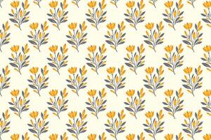 Vibrant and Colorful Seamless Floral Pattern Featuring Abstract Botanical Flowers and Lush Green Leaves Ideal for Fashion Fabrics Digital Printing and Contemporary Design Applications vector