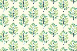 Vibrant Seamless Floral Pattern with Colorful Botanical Flowers and Leaves Modern Abstract Design for Fashion Fabric and Digital Print Backgrounds vector