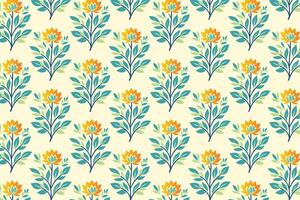 seamless floral pattern with vibrant abstract botanical flowers in rich colors and lush green leaves ideal for fashion fabric digital printing and innovative design projects vector