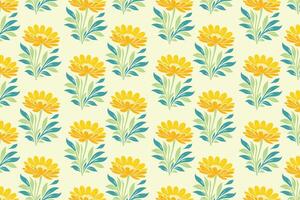 vibrant seamless floral pattern showcasing colorful abstract botanical flowers and lush green leaves perfect for fashion fabric digital prints and creative design applications vector