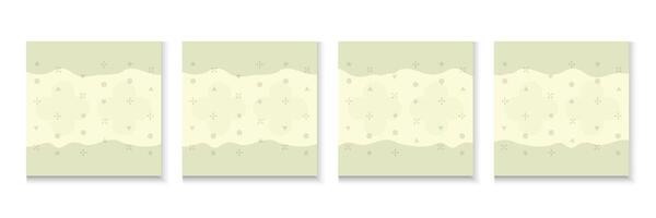 Organic pattern carousel template vector