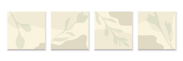 Abstract Background with Carousel Leaves and organic Shape. vector