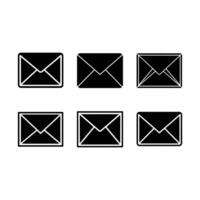 Envelope Icon Email and Messaging Representation and Linocut Silhouette Desig vector