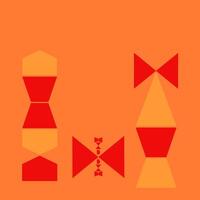 Abstract geometric pattern background, triangle, parallelogram and square lines color art design. vector