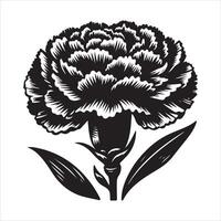 Carnation flower design illustration vector