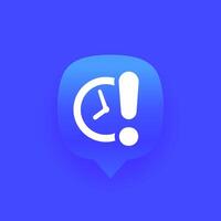 shelf life icon, expire time vector