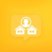 property manager icon for web vector