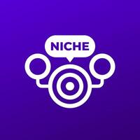 Niche icon for web and apps vector