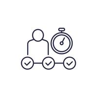 fast career development line icon vector
