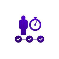 fast career development icon on white vector