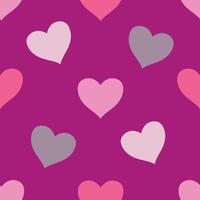 Print love pattern pink background vector
