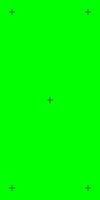 Vertical chroma key green screen with motion tracking marks. Ideal for adding VFX in social media videos. template. vector