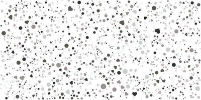 Fall down heart confetti background with polka dot. Grey shades background for Invitation. Template Background Design, Greeting Card, Poster. Valentine Day. vector