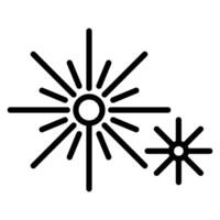 Firework icon in line style vector