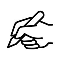 Writing icon in line style vector