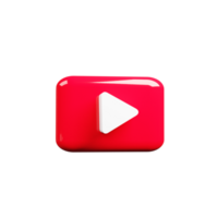 3D Render of YouTube Red Icon Symbol of Premium Streaming Service png