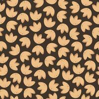 Seamless pattern with dinosaur footprints. Repeating background with paw prints. Abstract background for fabric, wallpaper, wrapping paper, scrapbooking, etc. vector