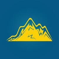 Mountain trendy artwork pretty abstract illustration colorful practical design vector