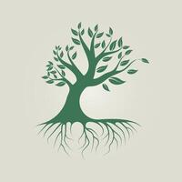 Root Leaf trendy artwork attractive abstract illustration colorful practical design vector
