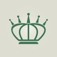 Crown trendy artwork attractive abstract illustration colorful practical design vector