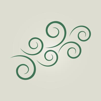 Wind trendy artwork attractive abstract illustration colorful practical design