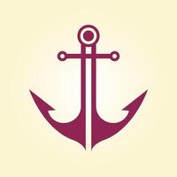 Anchor trendy artwork gorgeous abstract illustration colorful practical design vector