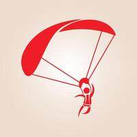 Parachute trendy artwork beautiful abstract illustration colorful practical design vector