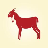 Goat trendy artwork cute abstract illustration colorful practical design vector