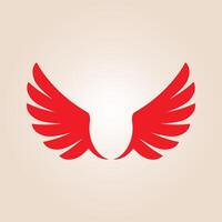 Wing trendy artwork beautiful abstract illustration colorful practical design vector