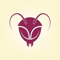 Ant head trendy artwork gorgeous abstract illustration colorful practical design vector