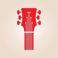 Guitar trendy artwork beautiful abstract illustration colorful practical design vector